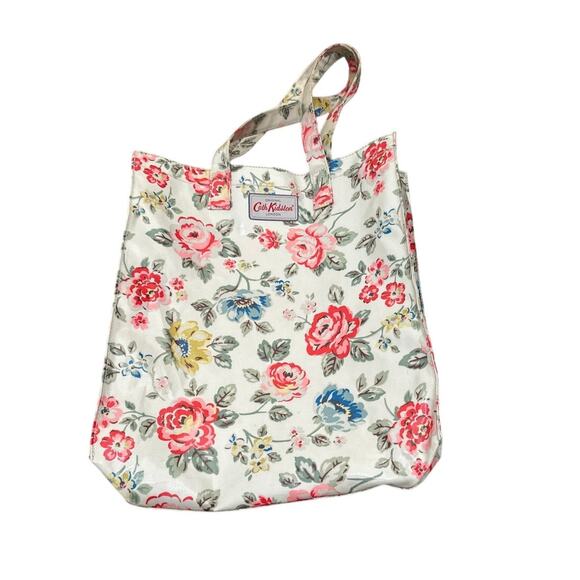 Cath Kidston London Coated Canvas Shopping Tote Bag Floral Cottage - Picture 1 of 5